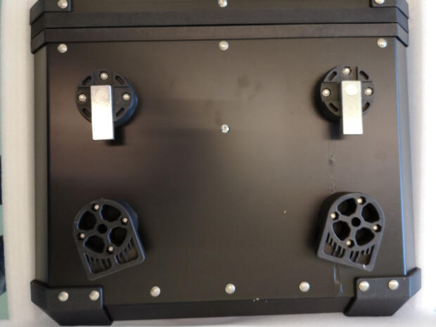 QURO Aluminium Koffer Gepäck Enduro 45 Liter Volumen 45cm x 27.5cm x 40.5cm schwarz