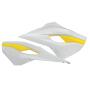 Kühlerverkleidung passend für HUSQVARNA TC 125 Bj 14-15 weiß-gelb Paar