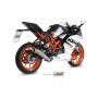 MIVV Auspuff Ghibli  für KTM RC 390 Bj. 14-16 Auspuff Edelstahl gebürstet Komplettanlage