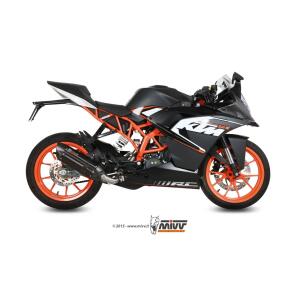 SCARICO MIVV KTM RC 125 ap. 2014 ( suono , Acciaio Inox Nero, MOTO )
