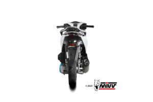 MIVV Auspuff für Honda SH 150 02-12 Urban Edelstahl Komplettanlage & Kat