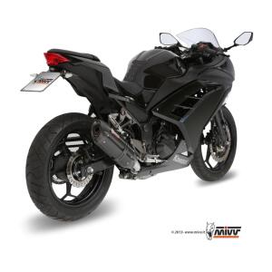 MIVV Auspuff Suono Edelstahl Carbon 2x1 für Kawasaki...