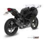 MIVV Auspuff Suono Edelstahl Carbon 2x1 für Kawasaki Ninja 300 Bj.13-16