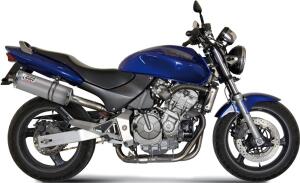 MIVV Auspuff Oval Titan Slip-On für Honda CB/F Hornet 600 ccm Bj. 01-02