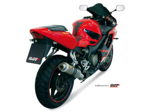 MIVV Oval Edelstahl Slip-On für Honda CBR/RR 600 ccm Bj. 05-06