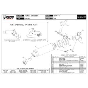 MIVV Auspuff GP Carbon Slip-On für Honda CB/R 1000 Bj. 08-17