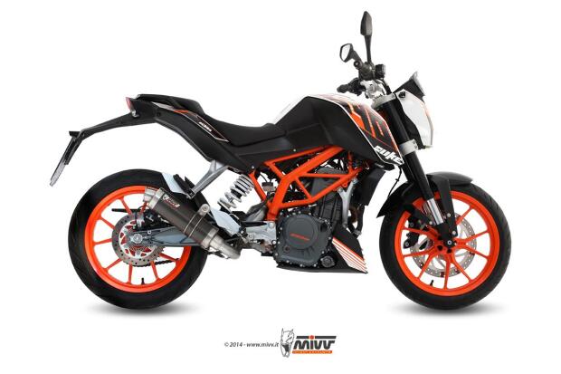 MIVV Auspuff GP Carbon Auspuff für KTM Duke 390 ccm Bj. 13-16
