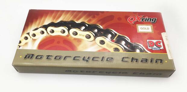 DC-Kette 525 ZVMX Gold dopp. verstärkt X- Ring 102 Glieder