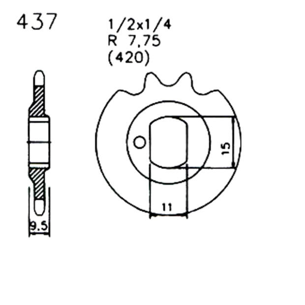 Ritzel Z.12 für Kreidler RS-B + RSH-B Typ K54/503, RSL Bj 75-