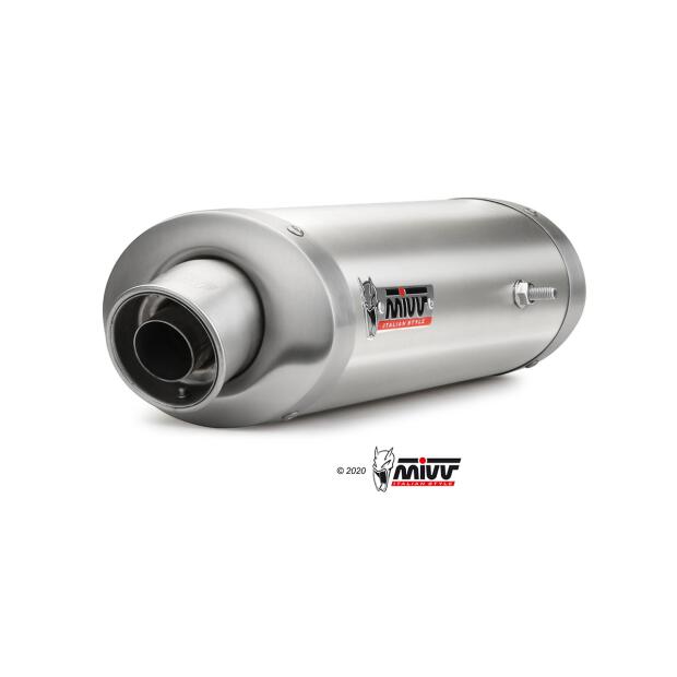 MIVV EXHAUST YAMAHA YZF 1000 R1 yr. bj.07-08 (Oval, Stainless Steel, Motorcycle)