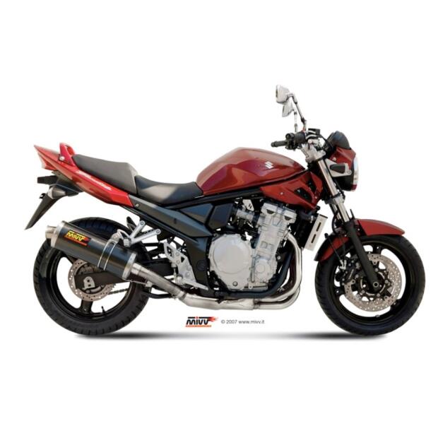MIVV Auspuff für Suzuki GSX 650 F 08-15Oval Edelstahl Slip-On