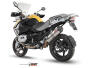 MIVV Auspuff für BMW R 1200 GS Adventure Bj. 08-09 Oval Titan Carbon-Endkappe Slip-On