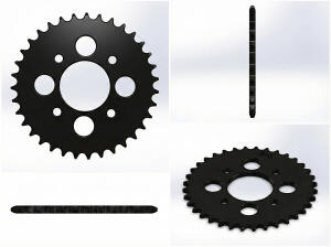 Kettenrad Z.36 für Kreidler Florett K54, Flory MF12 13 23