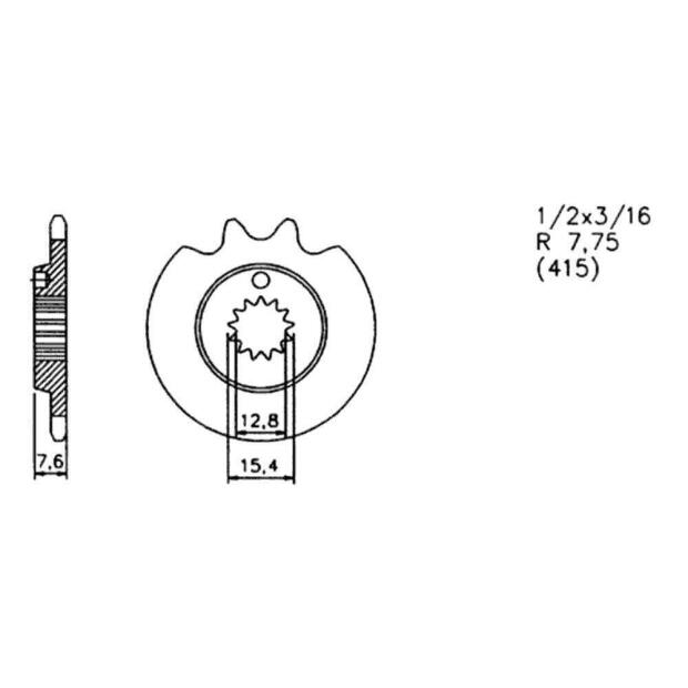 Ritzel für Kreidler MF4, MP, MP2 12Z 20-0441-12