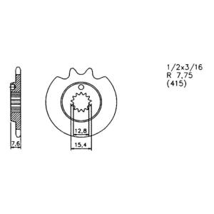 Ritzel für Kreidler MF4, MP, MP2 12Z 20-0441-12