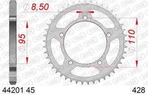 kettenrad 45 zahn Cagiva 125 Elephant 1984-1989