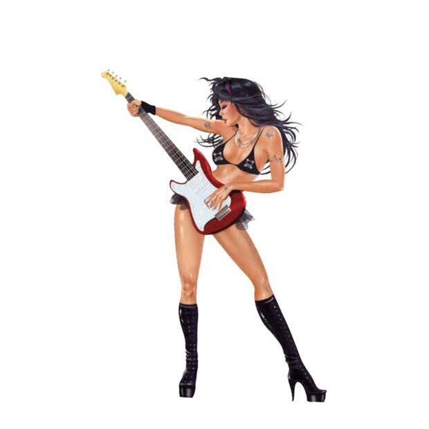 LETHAL THREAT Aufkleber Rocker Girl