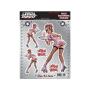 LETHAL THREAT Aufkleber Skater Pin Up Girl