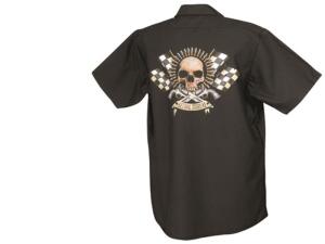 LETHAL THREAT Workshirt Bullet Skull IN