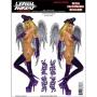 LETHAL THREAT Aufkleber Winged Biker Babe