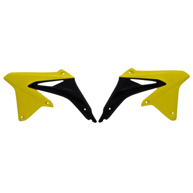 Kühlerverkleidung für SUZUKI RMZ 450 Bj 08-17 gelb-schwarz Paar