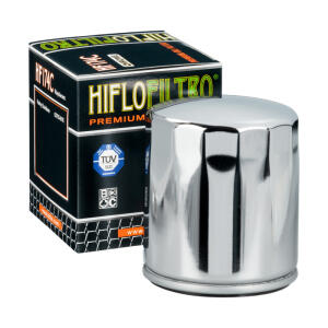 Ölfilter Hiflo HF174C für Harley Davidson in chrom