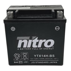NITRO Batterie Wet Charged (befüllt, ready-to-use)...