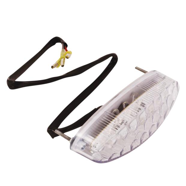 Rücklicht mini LED Klarglasotpik, mit Kennzeichenb., E-Prue