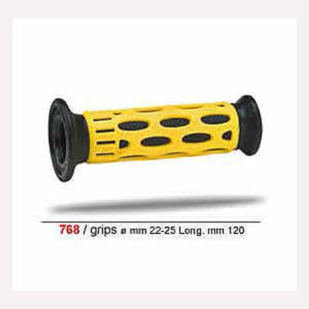 PROGRIP Griffgummi Scooter Dual 768 schwarz-gelb 22/25mm paarweise PROGRIP