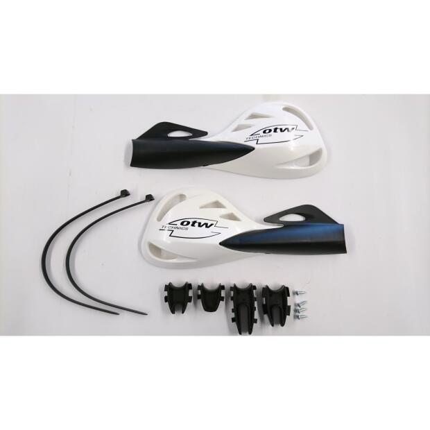 Handprotektor Universal EGOX weiß mit Haltersatz OTW (by Barkbusters)