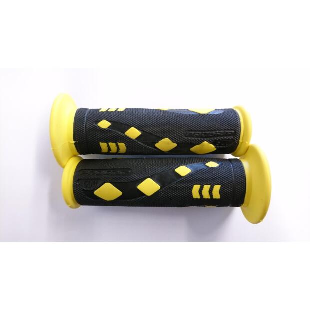 PROGRIP Griffgummi Scooter 600 schwarz-gelb 22/25mm paarweise PROGRIP