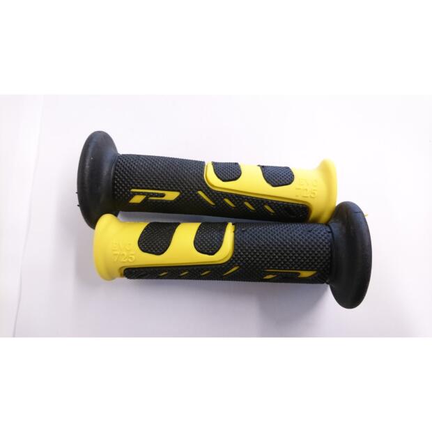 PROGRIP Griffgummi Superbike Evo 725 schwarz-gelb 22/25mm paarweise PROGRIP
