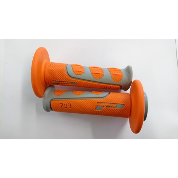 PROGRIP Griffgummi Cross-Dual 793 grau-orange 22/25mm paarweise PROGRIP