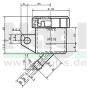 Bremsflüssigkeitsbehälter schräger Abgang 45°