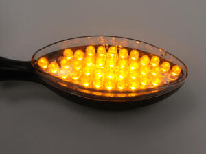 Blinker Mini LED oval vorne / hinten universell Motorrad Quad Roller