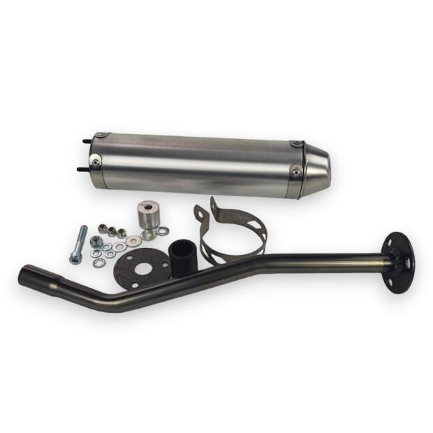 Auspuff für DERBI DRD Edition 50 SM GIANNELLI Bj 03-07 Endtopf Alu