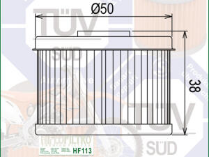 Ölfilter Hiflo HF113 für Honda