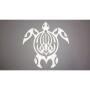 Sticker "Tribal Turtle" – Reflective Silver Design