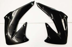 POLISPORT Kühlerverkleidung schwarz für HONDA...