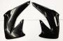 POLISPORT Kühlerverkleidung schwarz für HONDA CRF 450 R Bj 02-04