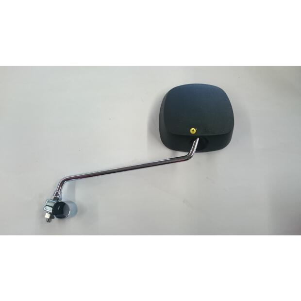 Spiegel Universal schwarz eckig mit 22mm Klemmschelle