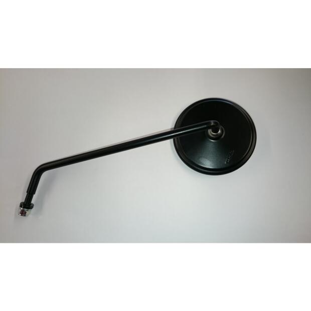 Spiegel passend für Universal links rund schwarz