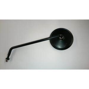 Spiegel passend für Universal links rund schwarz