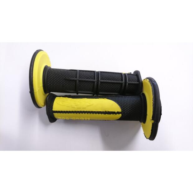 PROGRIP Griffgummi Cross Dual 798 schwarz-gelb 22/25mm paarweise PROGRIP