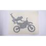 Aufkleber Freestyle MX Sick-Indian schwarz 14 x 11 cm