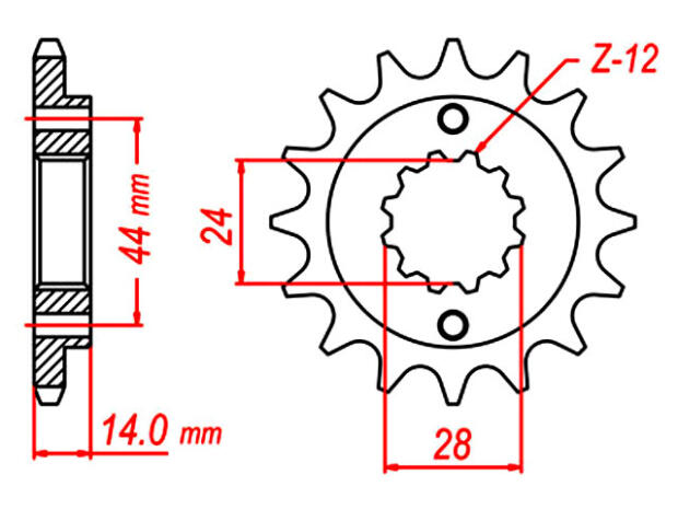 Ritzel Z.15 für Honda XRV 750 Africa Twin RD04 1990-1992