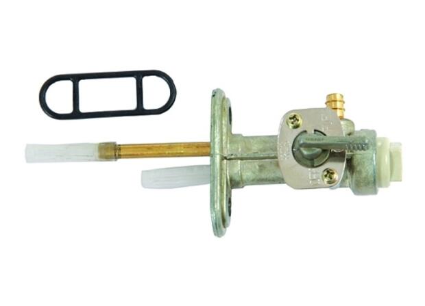 Benzinhahn für Yamaha DT LC und XT rechts abgehend= links montiert