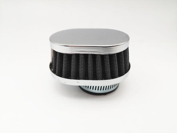 TUNINGLUFTFILTER oval flach chrom 35-37mm