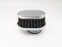 TUNINGLUFTFILTER oval flach chrom 35-37mm