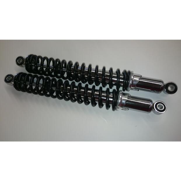 AMMORTIZZATORE AMMORTIZZATORI COPPIA lunghezza 405-408 MM CROMO / Nero